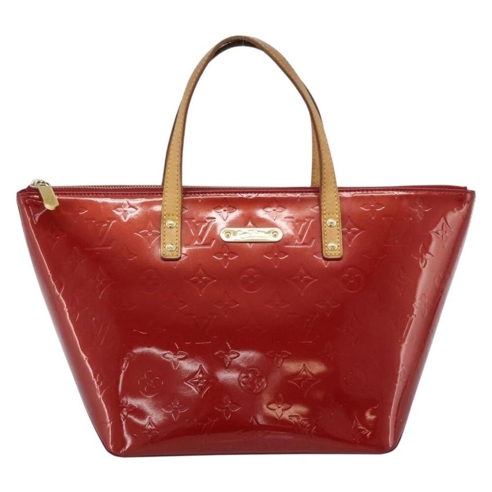 Louis Vuitton Monogram Vernis Bellevue PM Handbag Red